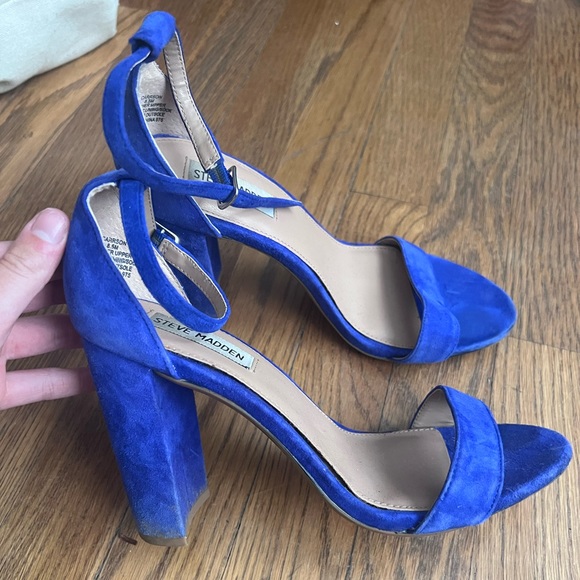 Steve Madden Cobalt Blue Heels - Picture 2 of 6